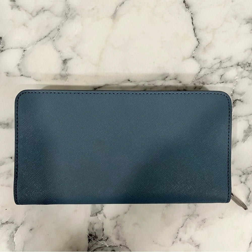 Michael Kors Jet Set Travel Tote Surf Blue Matching Hamilton Wallet
